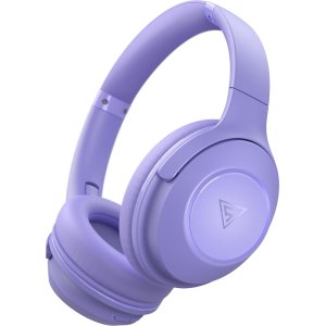 DOQAUS headphones FOCUS 5, ασύρματα & ενσύρματα, Φ40mm, 1000mAh, μωβ