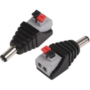 FOLKSAFE βύσμα τροφοδοσίας DC αρσενικό DCMCP, 5.5x2.1mm, push-pin, 5τμχ