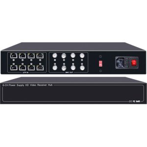 FOLKSAFE video and power receiver hub FS-HD4608VPS12, 8 channel