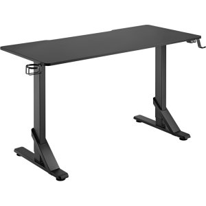 BRATECK gaming γραφείο GMD11-3, ρυθμιζόμενο ύψος, 136x60cm, RGB, μαύρο