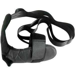 Ελαστικός ιμάντας για ασκήσεις Pilates/Yoga GYM-0022, 110cm, μαύρος