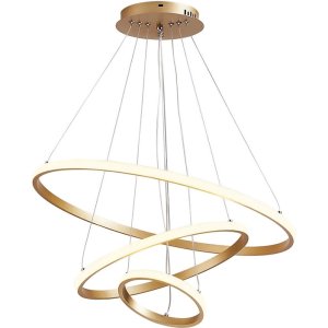 POWERTECH LED φωτιστικό οροφής HLL-0078, 44W, 4000K, 60x60cm, χρυσό