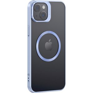 USAMS θήκη Geying US-BH856 για iPhone 15 Plus, διάφανη/μπλε