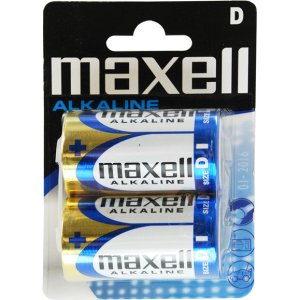 MAXELL αλκαλικές μπαταρίες LR20/D, 1.5V, 2τμχ