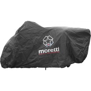 MORETTI κουκούλα μηχανής LXMA2753 με θήκη, L 246x104x127cm, μαύρη