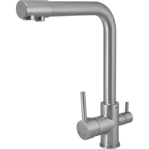BRUNO μπαταρία πάγκου κουζίνας M54510-207, τρίοδη, αναμεικτική, ασημί