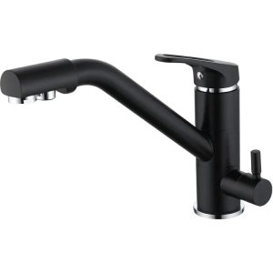 BRUNO μπαταρία πάγκου κουζίνας M54954-355H, τρίοδη, αναμεικτική, μαύρη
