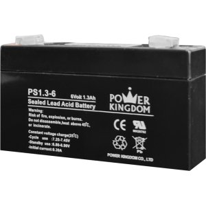 POWER KINGDOM μπαταρία μολύβδου PS1.3-6, 6V 1.3Ah