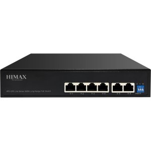 HIMAX PoE switch PS1402E-L, 4x Ethernet PoE & 2x Ethernet θύρες, έως 100Mbps