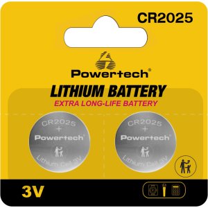 POWERTECH μπαταρίες λιθίου PT-1212, CR2025, 3V, 2τμχ
