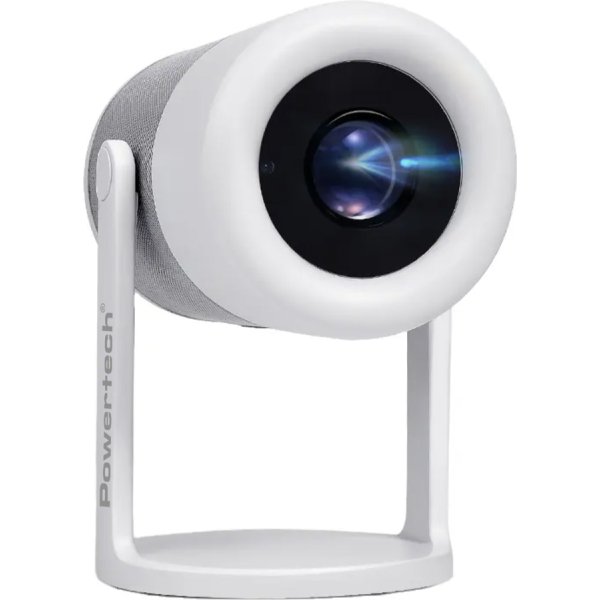 POWERTECH smart βιντεοπροβολέας PT-1305, 1080p, WiFi, Android, 170 ANSI lumens, λευκός