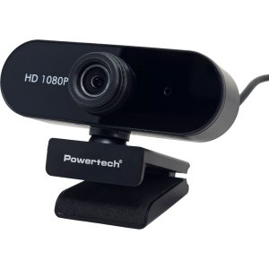 POWERTECH web camera PT-1382, 2MP, 1080p FHD, ρυθμιζόμενη εστίαση, 1.5m, μαύρη