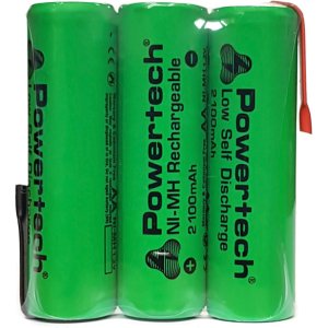 POWERTECH επαναφορτιζόμενη μπαταρία PT-793 2100mAh, AΑ HR6, 3τμχ