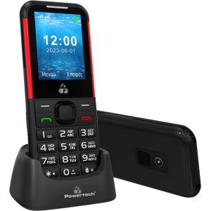 POWERTECH κινητό τηλέφωνο Sentry 4G PTM-33, SOS Call, με φακό, μαύρο