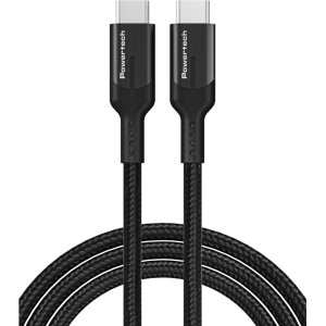 POWERTECH καλώδιο USB-C PTR-0135, PD 60W, 10Gbps, copper, 1m, μαύρο