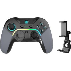 ROAR ασύρματο gamepad RR-0022, Switch/PC/iOS/Android, Bluetooth, μαύρο