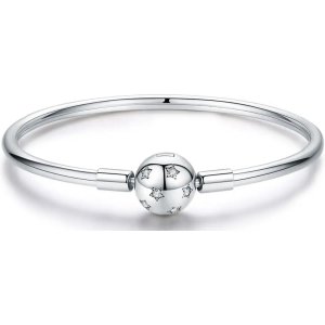 BAMOER βραχιόλι χειροπέδα Charm SCB144-17, κυβική ζιρκόνια, ασήμι 925