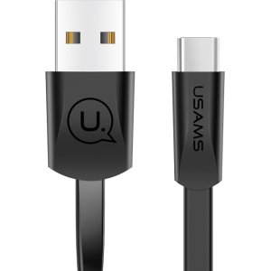 USAMS Καλώδιο USB σε USB-C US-SJ200, 2A, 1.2m, μαύρο