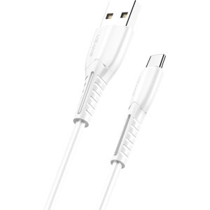 USAMS καλώδιο USB-C σε USB US-SJ366, 2A, 1m, λευκό