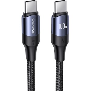 USAMS καλώδιο USB-C US-SJ526, 100W/5A, PD, 3m, μαύρο