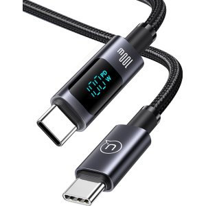 USAMS καλώδιο USB-C σε USB-C US-SJ671, 100W, 480Mbps, 1.2m, μαύρο