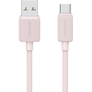 USAMS καλώδιο USB-C σε USB US-SJ688, 3A, 480Mbps, 1m, ροζ