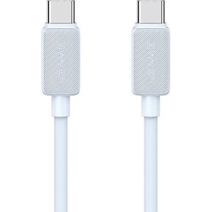 USAMS καλώδιο USB-C σε USB-C US-SJ691, 60W, 480Mbps, 1m, μπλε
