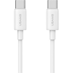 USAMS καλώδιο USB-C US-SJ711, 60W, 480Mbps, 1m, λευκό