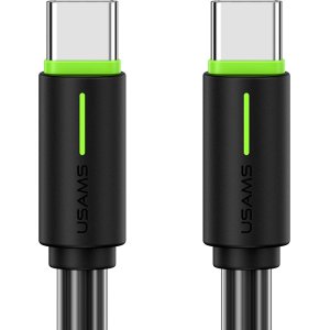 USAMS καλώδιο USB-C US-SJ734, 60W, 480Mbps, 1m, μαύρο