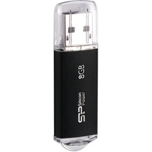 SILICON POWER USB Flash Drive Ultima II-I, 8GB, USB 2.0, μαύρο