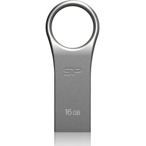 SILICON POWER USB Flash Drive Firma F80, 16GB, USB 2.0, ασημί