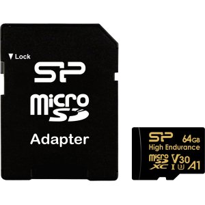 SILICON POWER κάρτα μνήμης microSDHC High Endurance, 64GB, Class 10 UHS-I U3 A1 V30
