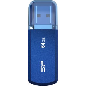SILICON POWER USB Flash Drive Helios 202, 64GB, USB 3.2, μπλε
