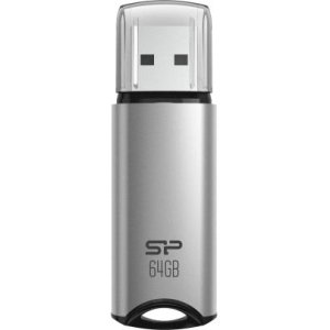 SILICON POWER USB Flash Drive Marvel M02, 64GB, USB 3.2, γκρι