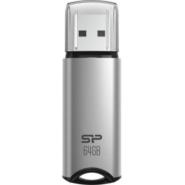 SILICON POWER USB Flash Drive Marvel M02, 64GB, USB 3.2, γκρι
