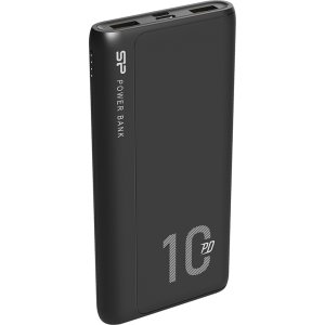 SILICON POWER power bank QP15, 10000mAh, 2x USB & USB Type-C, 3A, μαύρο