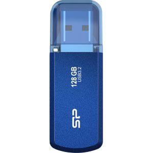 SILICON POWER USB Flash Drive Helios 202, 128GB, USB 3.2, μπλε