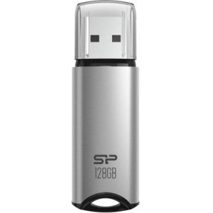 SILICON POWER USB Flash Drive Marvel M02, 128GB, USB 3.2, γκρι