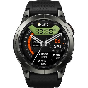 ZEBLAZE smartwatch Stratos 3 Pro, heart rate, 1.43" AMOLED, GPS, μαύρο
