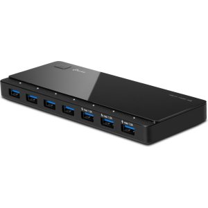 TP-LINK USB hub UH700, 7x θυρών, 5Gbps, 5V/1.5A, USB σύνδεση, μαύρο