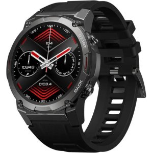 ZEBLAZE smartwatch Vibe 7 Pro, 1.43" AMOLED, ηχείο & mic, 3 ATM, μαύρο