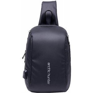 ARCTIC HUNTER τσάντα Crossbody XB-00081, USB, 6L, μαύρη