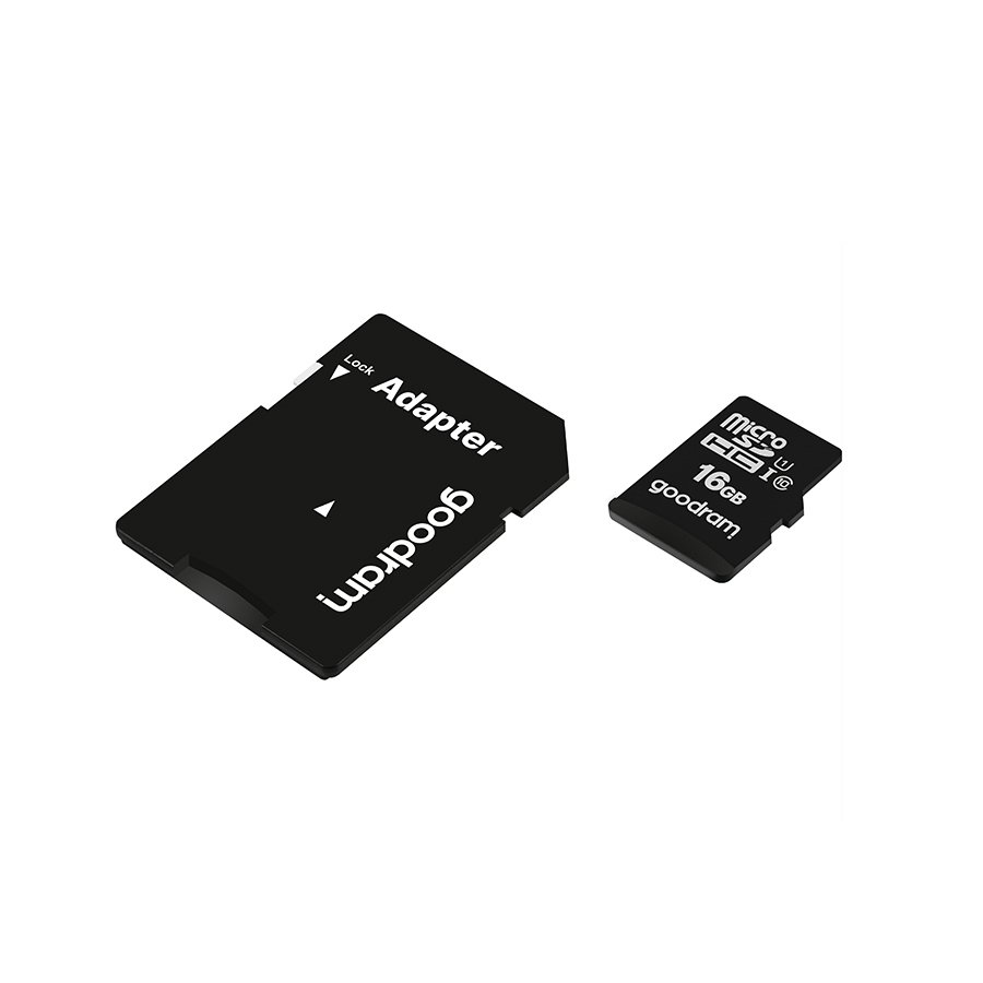 GOODRAM Memory MicroSD Card - 16GB with adapter UHS I CLASS 10 100MB/s - Image 2