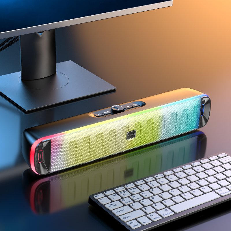 Borofone Portable Bluetooth Speaker BR43 Colorful black - Image 4