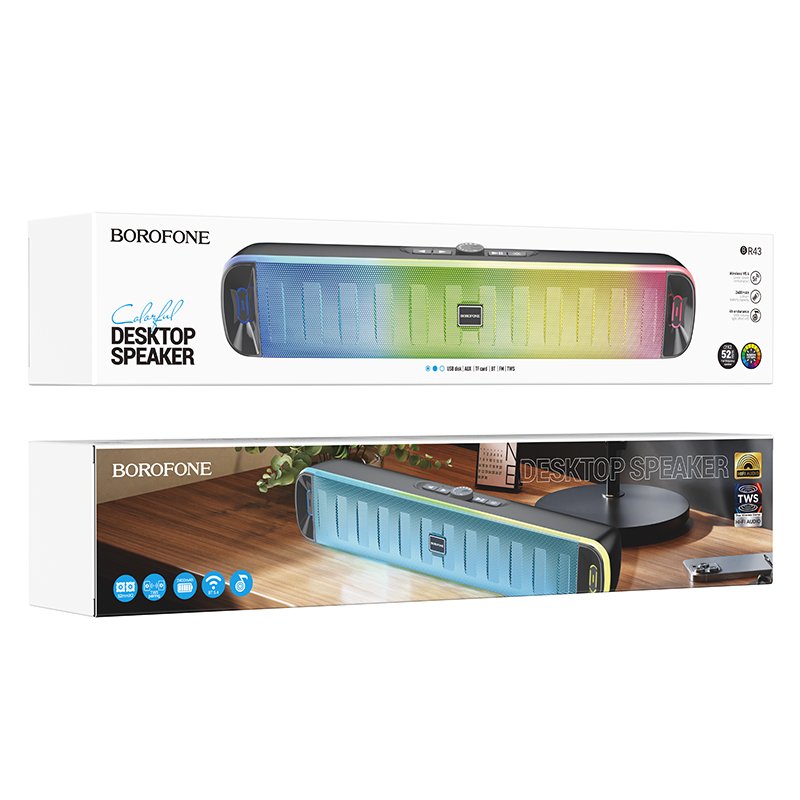 Borofone Portable Bluetooth Speaker BR43 Colorful black - Image 5