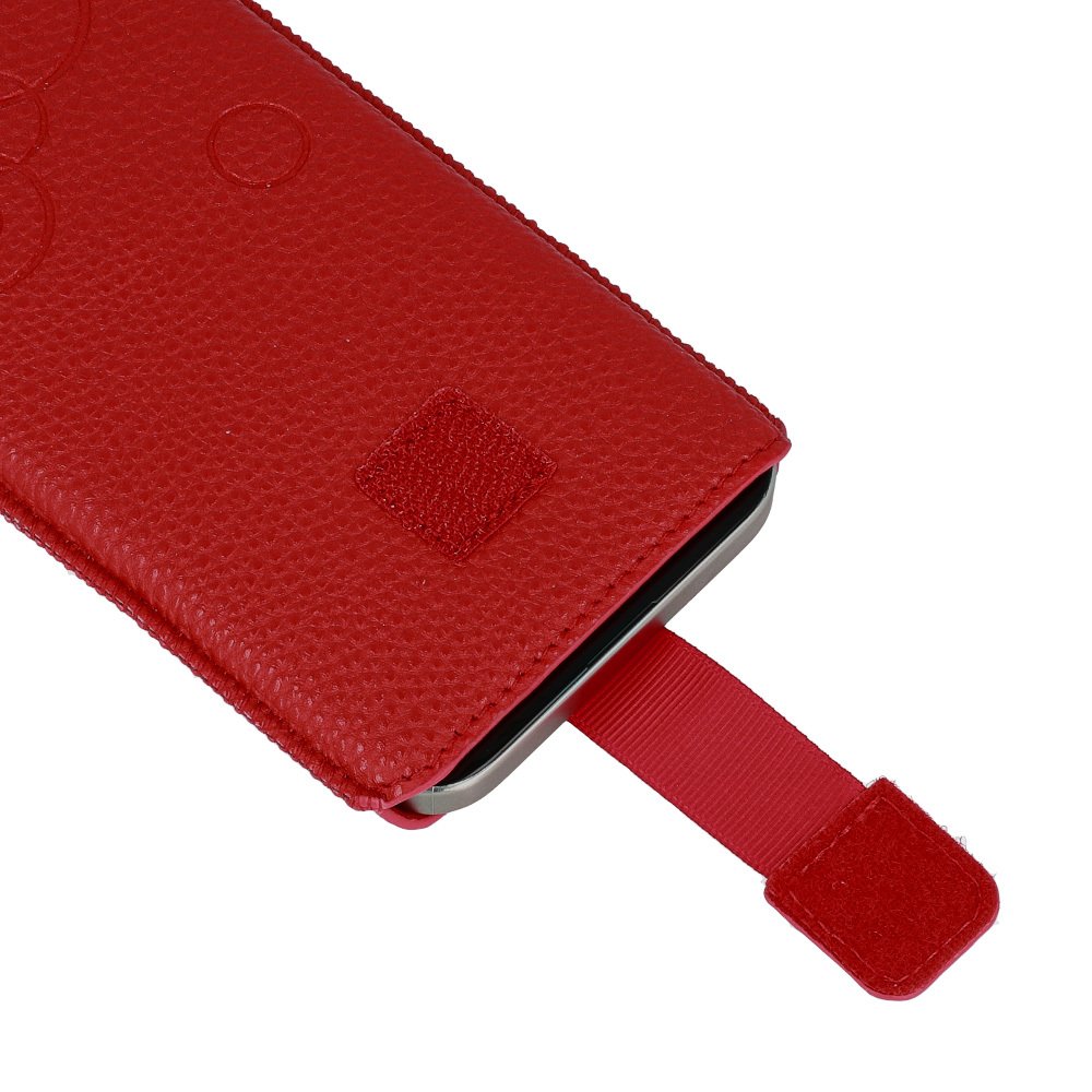 WONDER Deko Pouch Case (Size L) for Iphone 13 Mini/12 Mini/SE 2020/2022/7/8 red - Image 5