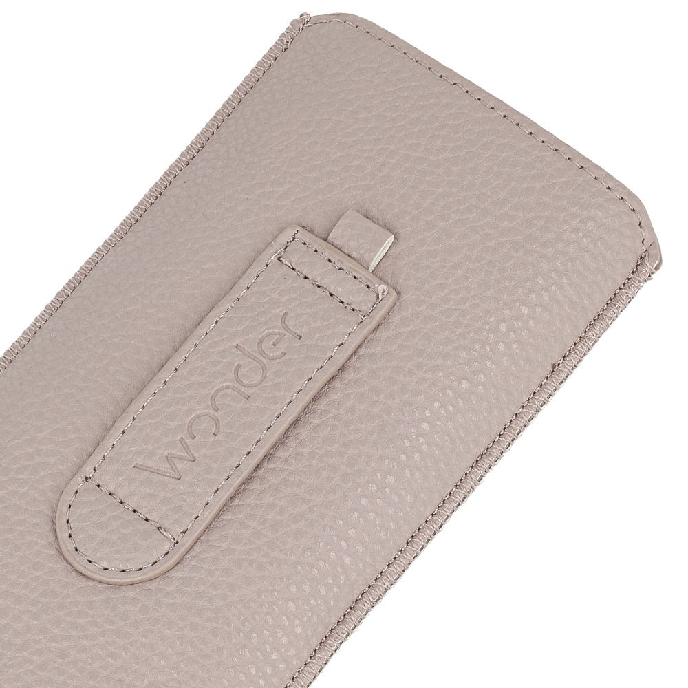 WONDER Deko Pouch Case (Size M) for Iphone 5/Nokia 215 4G/225/5310 2020 cappuccino - Image 4