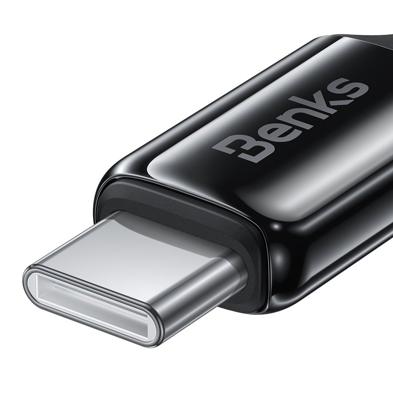 Benks Cable D49 braided - Type C to Type C - PD 60W 3A 1,2 metres black - Image 4