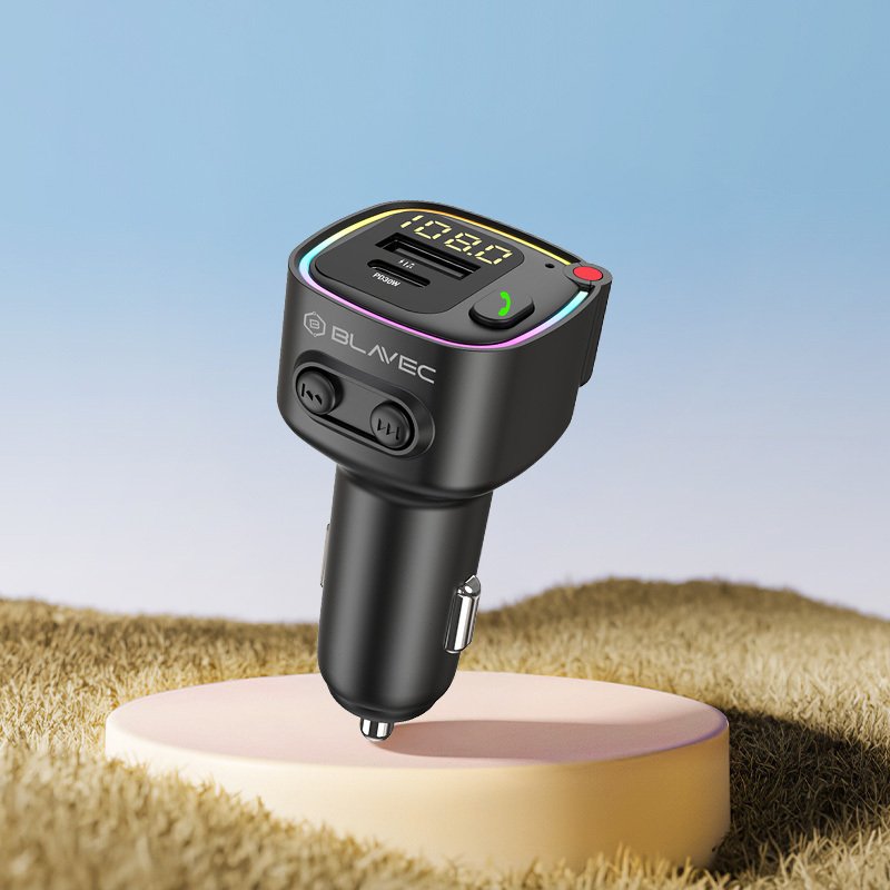 Blavec FM Transmitter Flash TR-02 MP3, Bluetooth - USB + Type C - PD 30W (TFMFTR02-B) black - Image 6