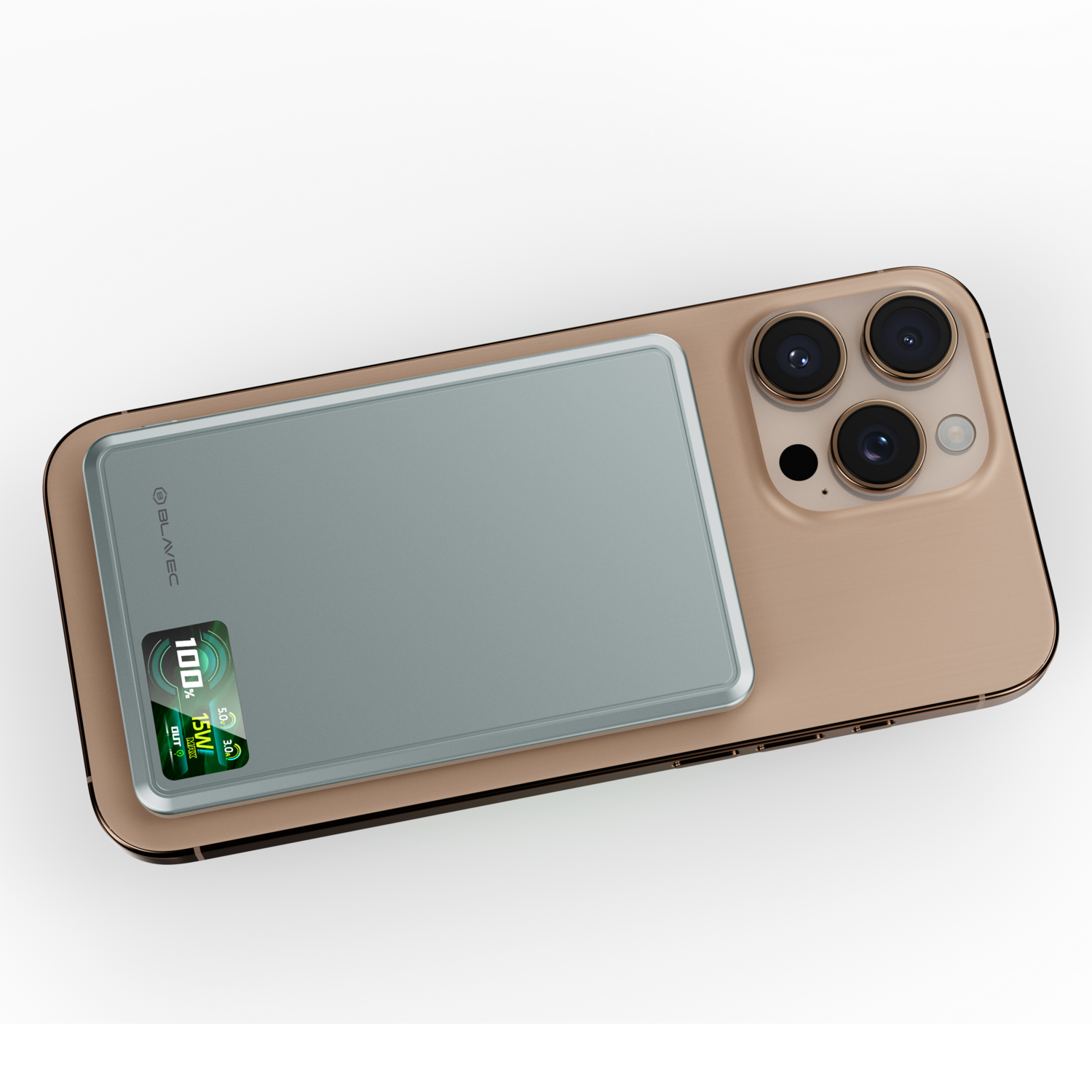 Blavec Power Bank 10000mAh BJ-03 Slim 13,5mm - Type C - 22,5W magnetic Magsafe 3 in 1 (PBBJ03-MC10G) grey - Image 4